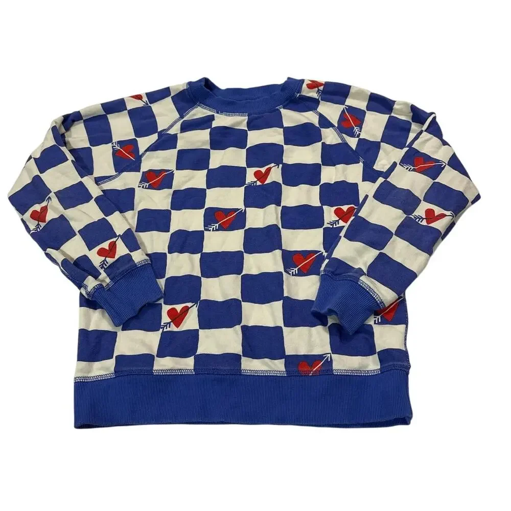 Hanna Andersson Kids 10 Red Heart Arrow Pullover Sweatshirt Valentine's Day